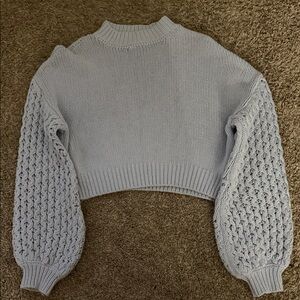 Forever 21 Light Gray Cowl Neck Sweater